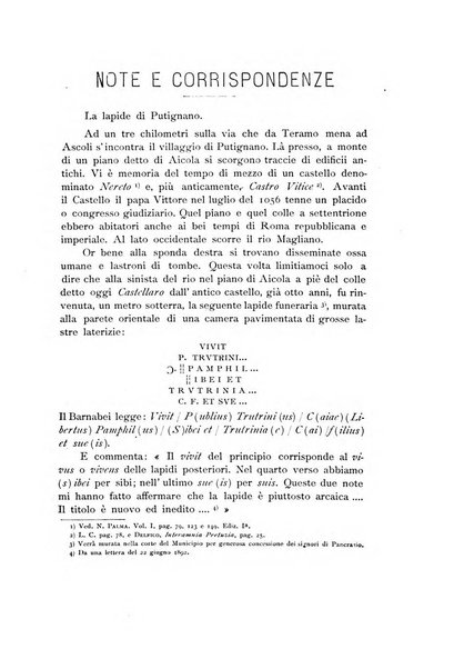 La rivista abruzzese di scienze e lettere