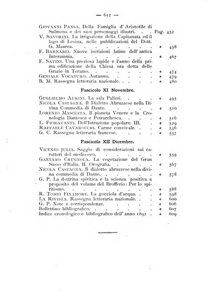 La rivista abruzzese di scienze e lettere