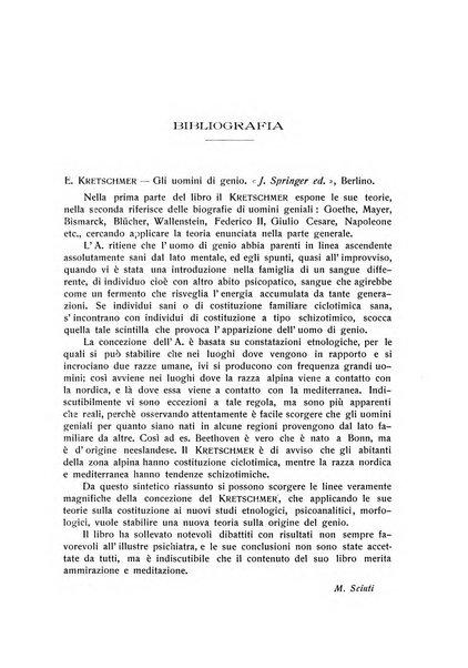 L'ospedale psichiatrico rivista di psichiatria, neurologia e scienze affini