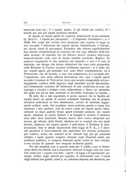 L'ospedale psichiatrico rivista di psichiatria, neurologia e scienze affini