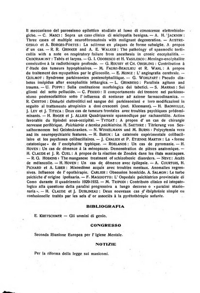 L'ospedale psichiatrico rivista di psichiatria, neurologia e scienze affini