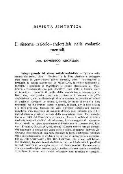 L'ospedale psichiatrico rivista di psichiatria, neurologia e scienze affini