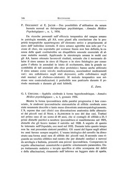 L'ospedale psichiatrico rivista di psichiatria, neurologia e scienze affini