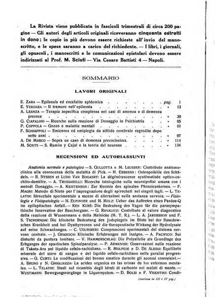 L'ospedale psichiatrico rivista di psichiatria, neurologia e scienze affini