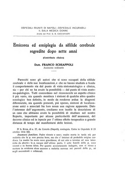 L'ospedale psichiatrico rivista di psichiatria, neurologia e scienze affini