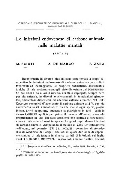 L'ospedale psichiatrico rivista di psichiatria, neurologia e scienze affini