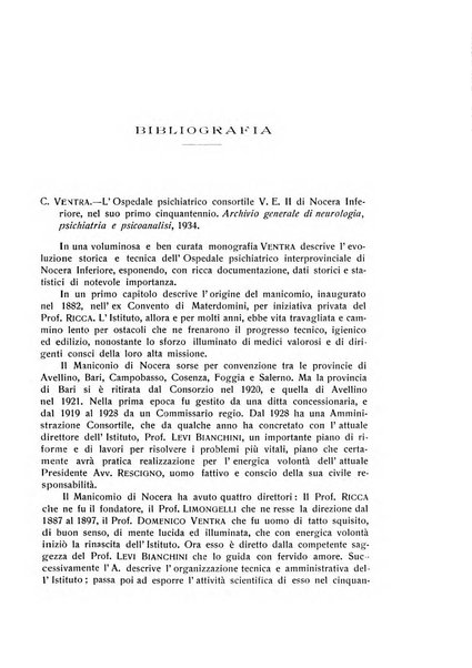 L'ospedale psichiatrico rivista di psichiatria, neurologia e scienze affini