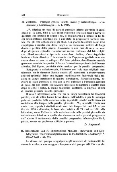 L'ospedale psichiatrico rivista di psichiatria, neurologia e scienze affini