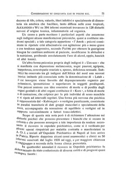 L'ospedale psichiatrico rivista di psichiatria, neurologia e scienze affini