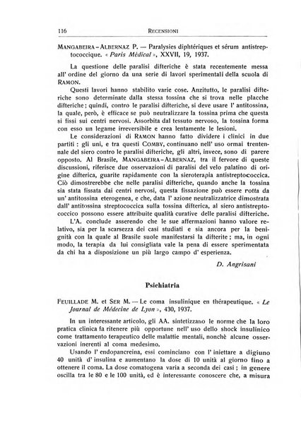 L'ospedale psichiatrico rivista di psichiatria, neurologia e scienze affini