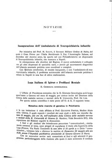 L'ospedale psichiatrico rivista di psichiatria, neurologia e scienze affini