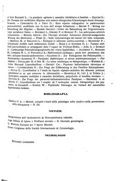 L'ospedale psichiatrico rivista di psichiatria, neurologia e scienze affini