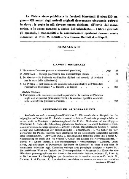 L'ospedale psichiatrico rivista di psichiatria, neurologia e scienze affini