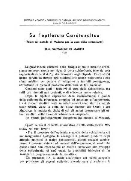 L'ospedale psichiatrico rivista di psichiatria, neurologia e scienze affini