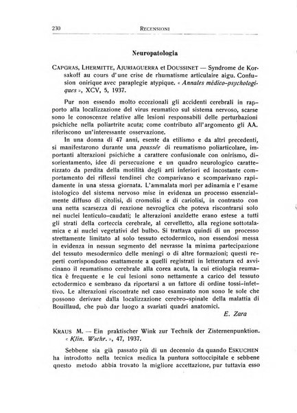 L'ospedale psichiatrico rivista di psichiatria, neurologia e scienze affini