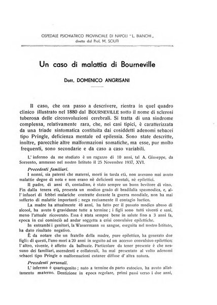 L'ospedale psichiatrico rivista di psichiatria, neurologia e scienze affini