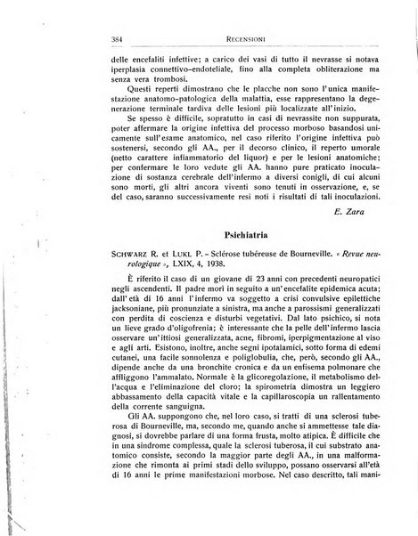 L'ospedale psichiatrico rivista di psichiatria, neurologia e scienze affini