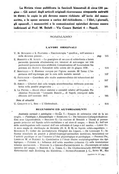 L'ospedale psichiatrico rivista di psichiatria, neurologia e scienze affini