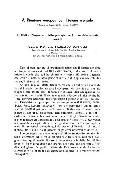 L'ospedale psichiatrico rivista di psichiatria, neurologia e scienze affini