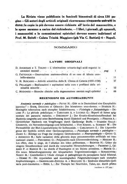 L'ospedale psichiatrico rivista di psichiatria, neurologia e scienze affini