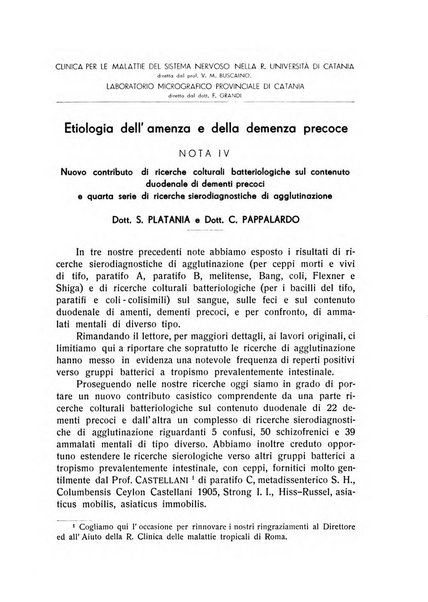 L'ospedale psichiatrico rivista di psichiatria, neurologia e scienze affini