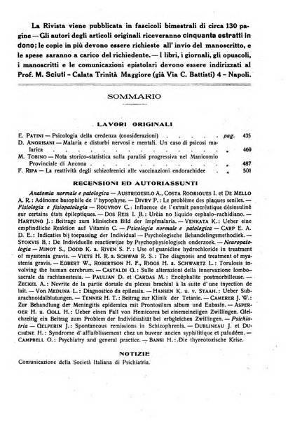 L'ospedale psichiatrico rivista di psichiatria, neurologia e scienze affini