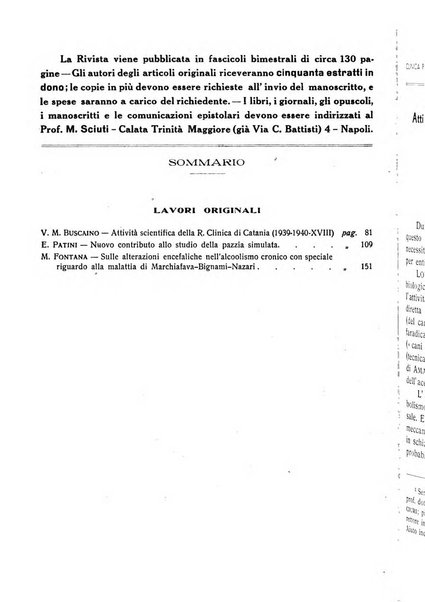 L'ospedale psichiatrico rivista di psichiatria, neurologia e scienze affini