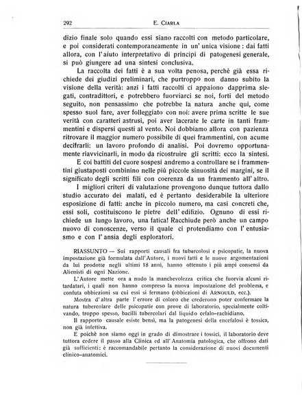 L'ospedale psichiatrico rivista di psichiatria, neurologia e scienze affini