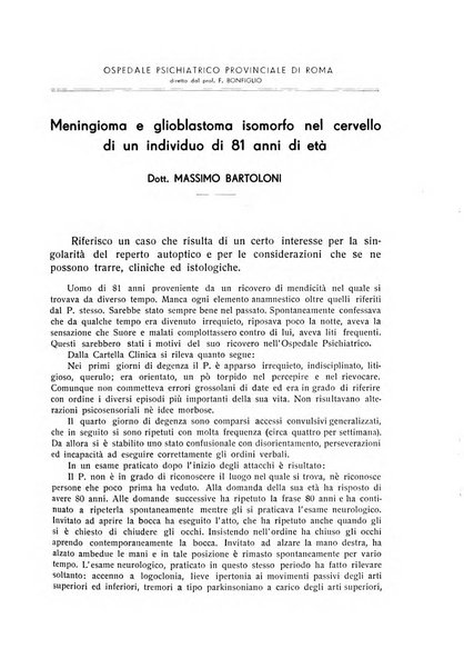 L'ospedale psichiatrico rivista di psichiatria, neurologia e scienze affini