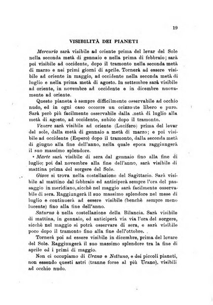 Calendario del R. Osservatorio astronomico di Roma