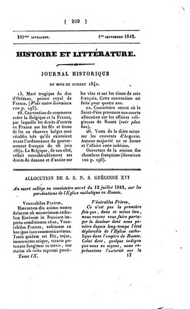 Journal historique et litteraire