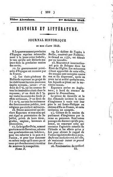 Journal historique et litteraire