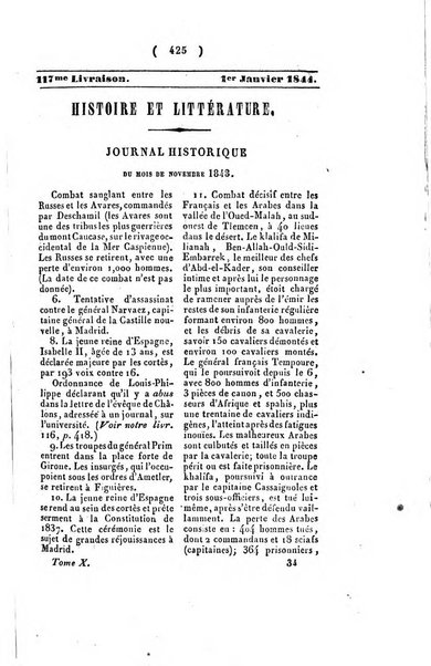 Journal historique et litteraire