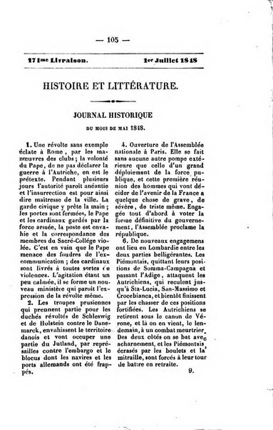 Journal historique et litteraire