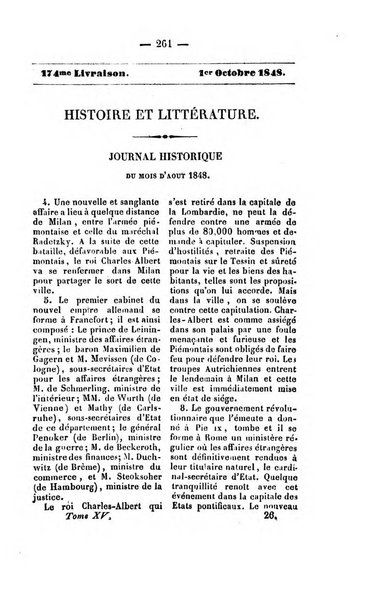 Journal historique et litteraire