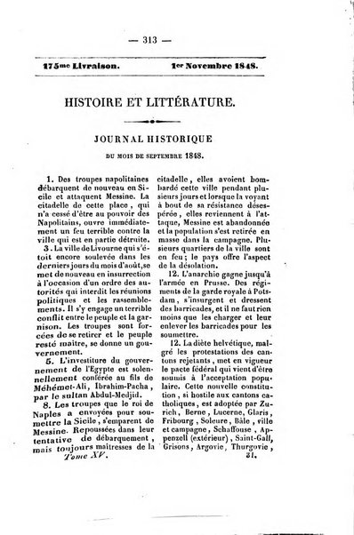 Journal historique et litteraire