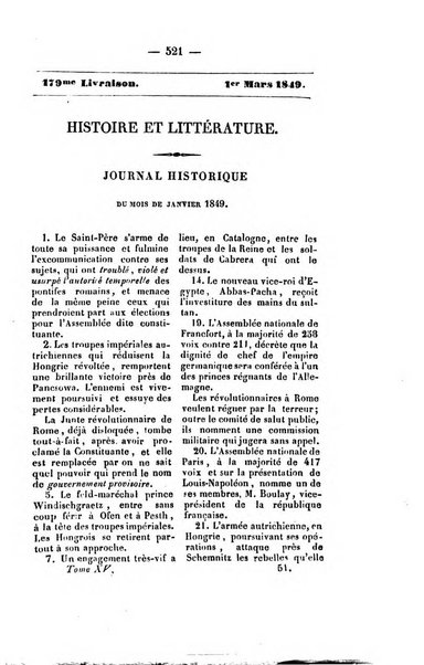 Journal historique et litteraire