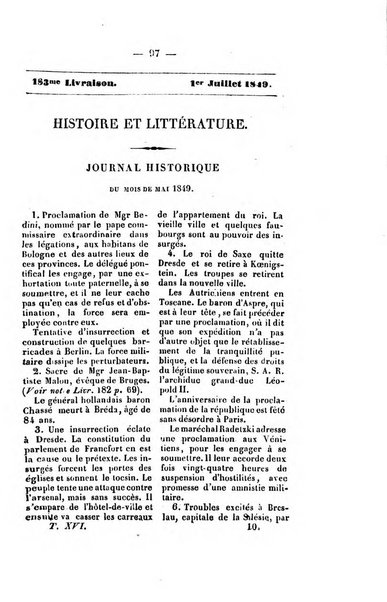 Journal historique et litteraire