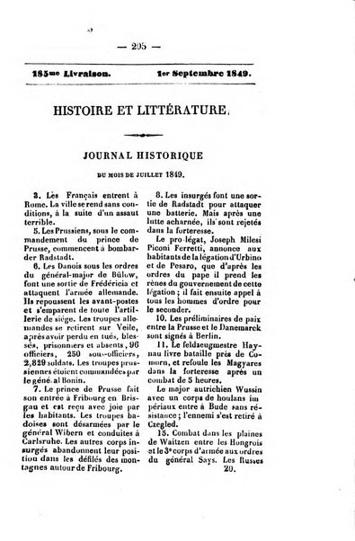 Journal historique et litteraire