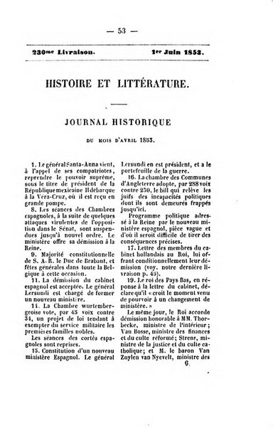 Journal historique et litteraire