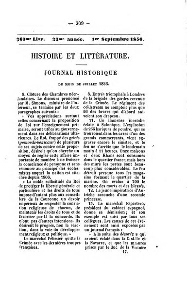 Journal historique et litteraire