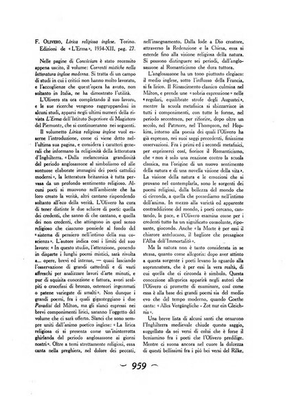 Convivium rivista di lettere filosofia e storia