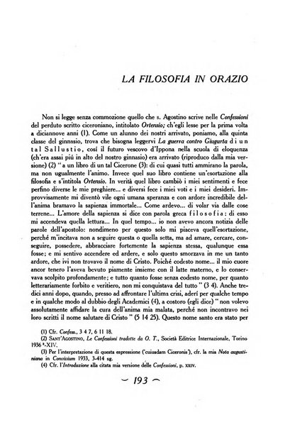 Convivium rivista di lettere filosofia e storia