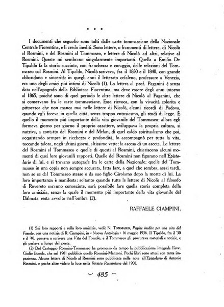 Convivium rivista di lettere filosofia e storia