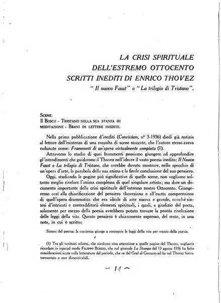 Convivium rivista di lettere filosofia e storia