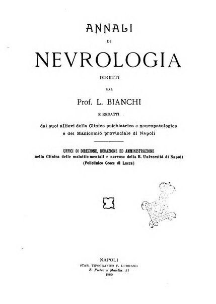 Annali di nevrologia