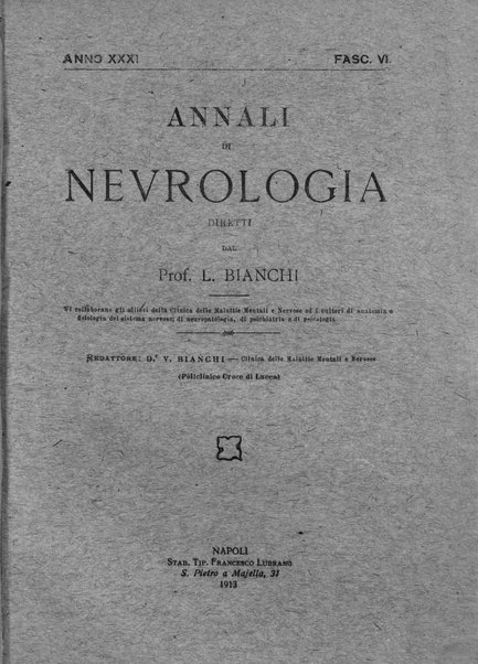 Annali di nevrologia