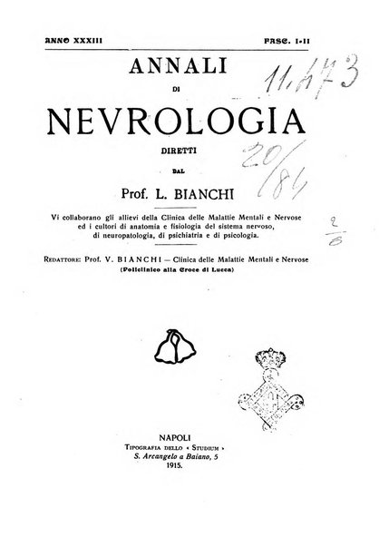 Annali di nevrologia