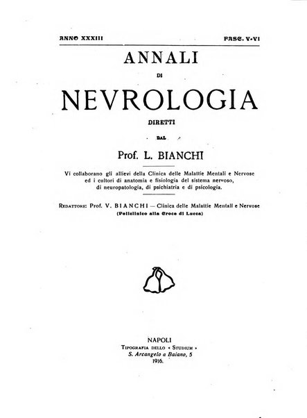 Annali di nevrologia