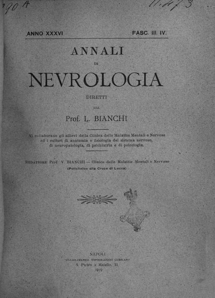 Annali di nevrologia